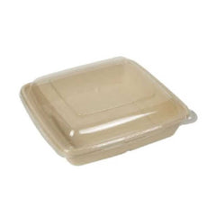 Bagasse Container 1000ML Pet Lid 1X300 Pieces - Your One Stop Solution UAE