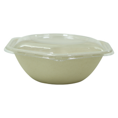 Bagasse Hexagon Shape Bowl 1000ML With Pet Lid 300 Pieces - Your One Stop Solution UAE