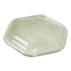 Bagasse Hexagon Containers with PET Lids – CBH750 & CBH1000 | Eco Takeaway Boxes