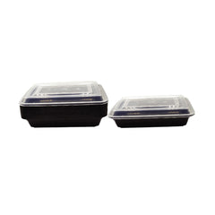 Microwave Container Rectangle With Lid 1X150 Pieces