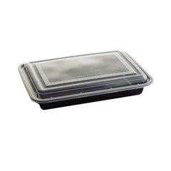 Microwave Container Rectangle With Lid 1X150 Pieces