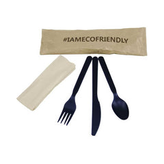 PLA Cutlery Set Fork Spoon Knife With Napkin - Your One Stop Solution UAE