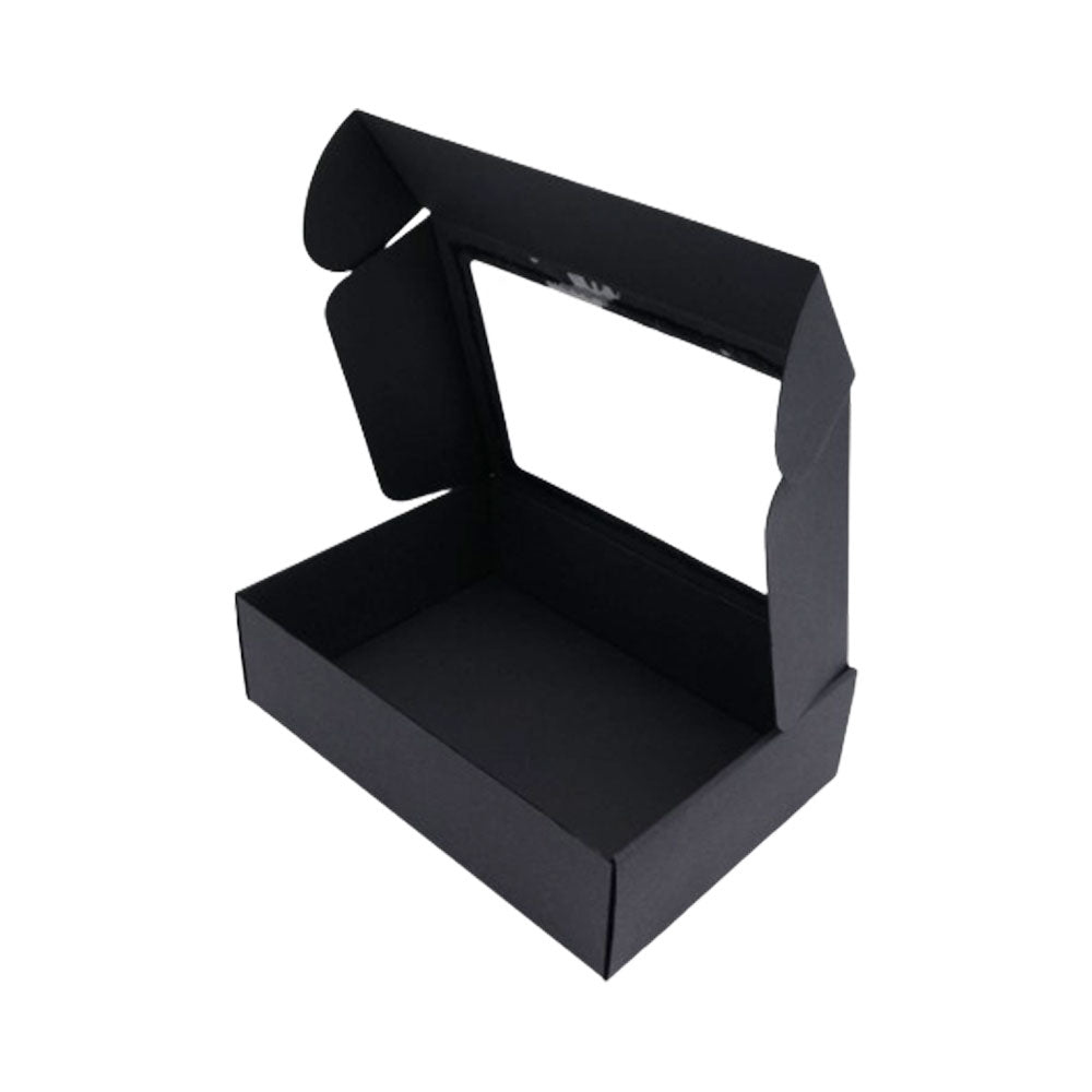 Black Large Meal Box With Window 1X200 Pieces - Your One Stop Solution UAE