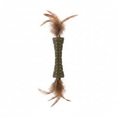 Catnip “Johnny Sticks” with Double Side Natural Feather