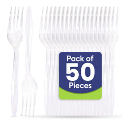 Clear Plastic Fork Heavy Duty Cutlery