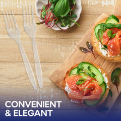 Clear Plastic Fork Heavy Duty Cutlery