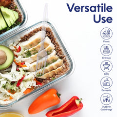 Clear Plastic Fork Heavy Duty Cutlery
