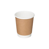 Coffee Cup Brown 8 Oz Double Wall 20X25 1X500 Pieces - Your One Stop Solution UAE