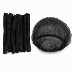 Disposable elastic hair net for kitchens, restaurants and catering use