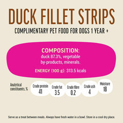 Dog Fest Duck Fillet Strips For Mini-Dogs - 55g