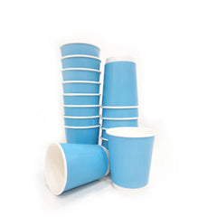 Paper Cup Double Wall – Sky Blue | 4oz, 8oz, 12oz | Eco-Friendly Hot & Cold Drink Cups