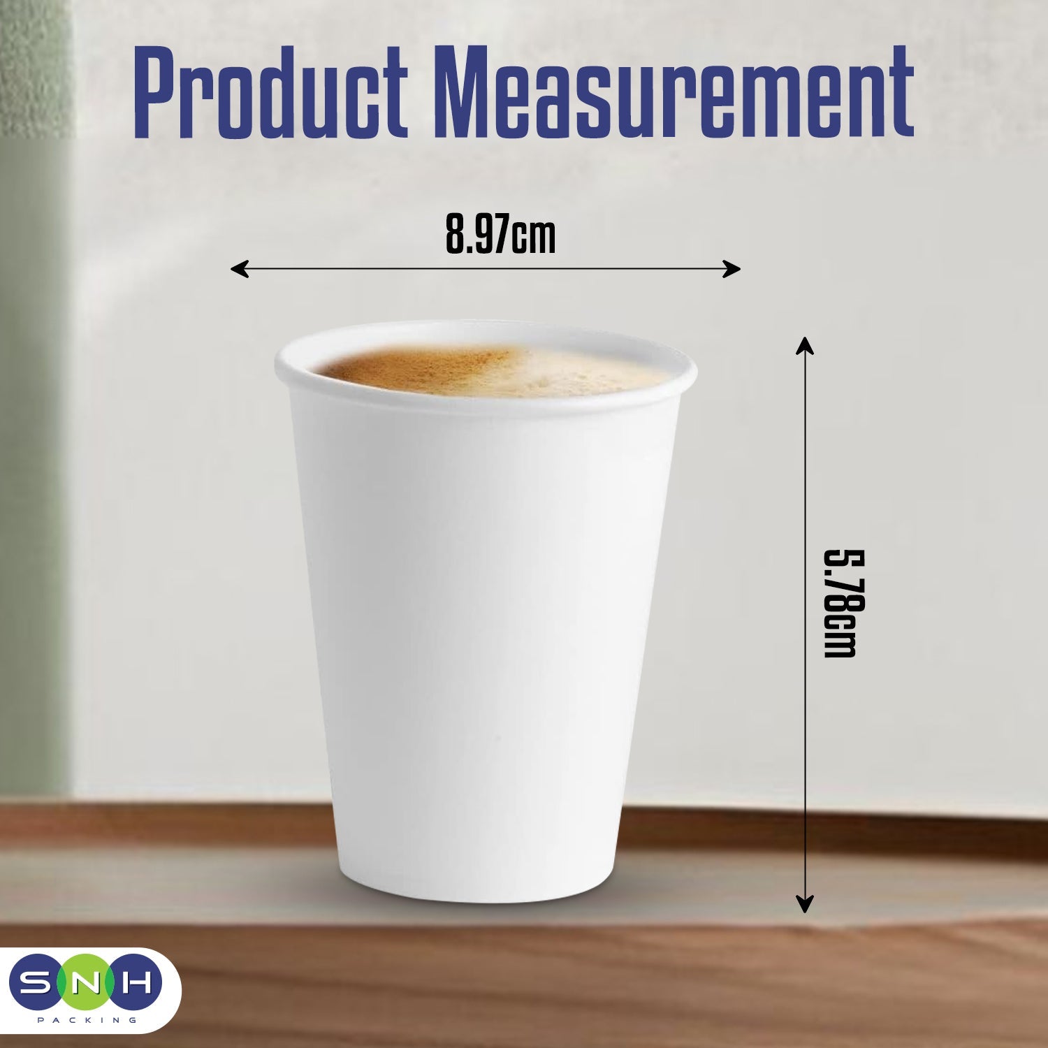 Single Wall Coffee Cup 12 Oz Heavy Duty 1X500 Pieces - Your One Stop Solution UAE