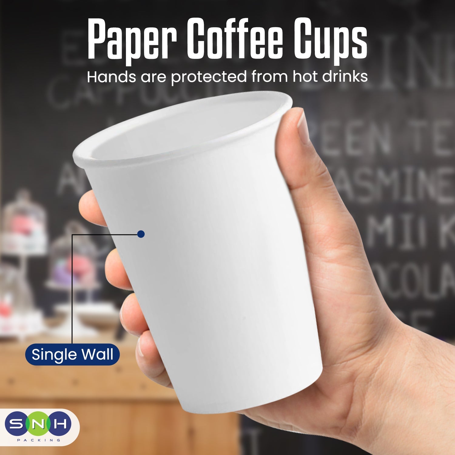 Single Wall Coffee Cup 12 Oz Heavy Duty 1X500 Pieces - Your One Stop Solution UAE