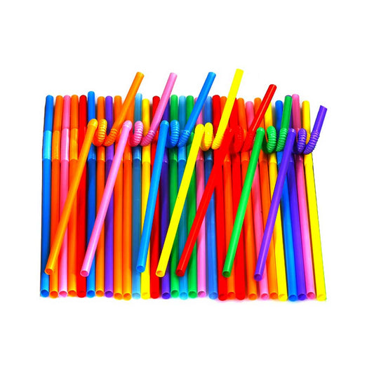 Fancy Flexible Straw Multi Color 6MM 2400 Pieces - Your One Stop Solution UAE