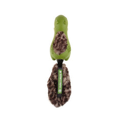 GiGwi Forestail Squirrel Push to Mute with Plush Tail (Green)