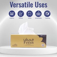 Fresh Facial Tissue – 200 Sheets | 2-Ply | 5 BXS PKT