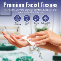 Fresh Facial Tissue 500 Sheets 2 Ply Pack 5 Pieces - Your One Stop Solution UAE