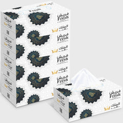 FRESH KING Facial Tissue – 250 Sheets | 5 Boxes x 1 Packet | Soft, Absorbent & Hygienic