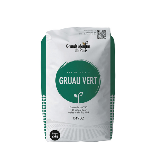 Grands Moulins de Paris T45 Gruau Vert Wheat Flour - 25KG