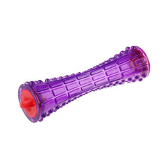 GIGWI Treat Dispenser Johnny Stick Durable TPR Transparent Purple