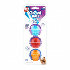 Gigwi Ball Small 3pack Squeaker – Solid Transparent