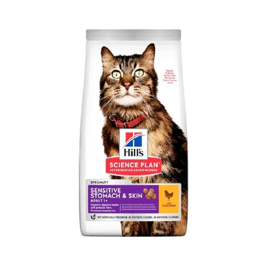 Hill’s Science Plan Sensitive Stomach & Skin Adult Cat Food With Chicken 1.5KG