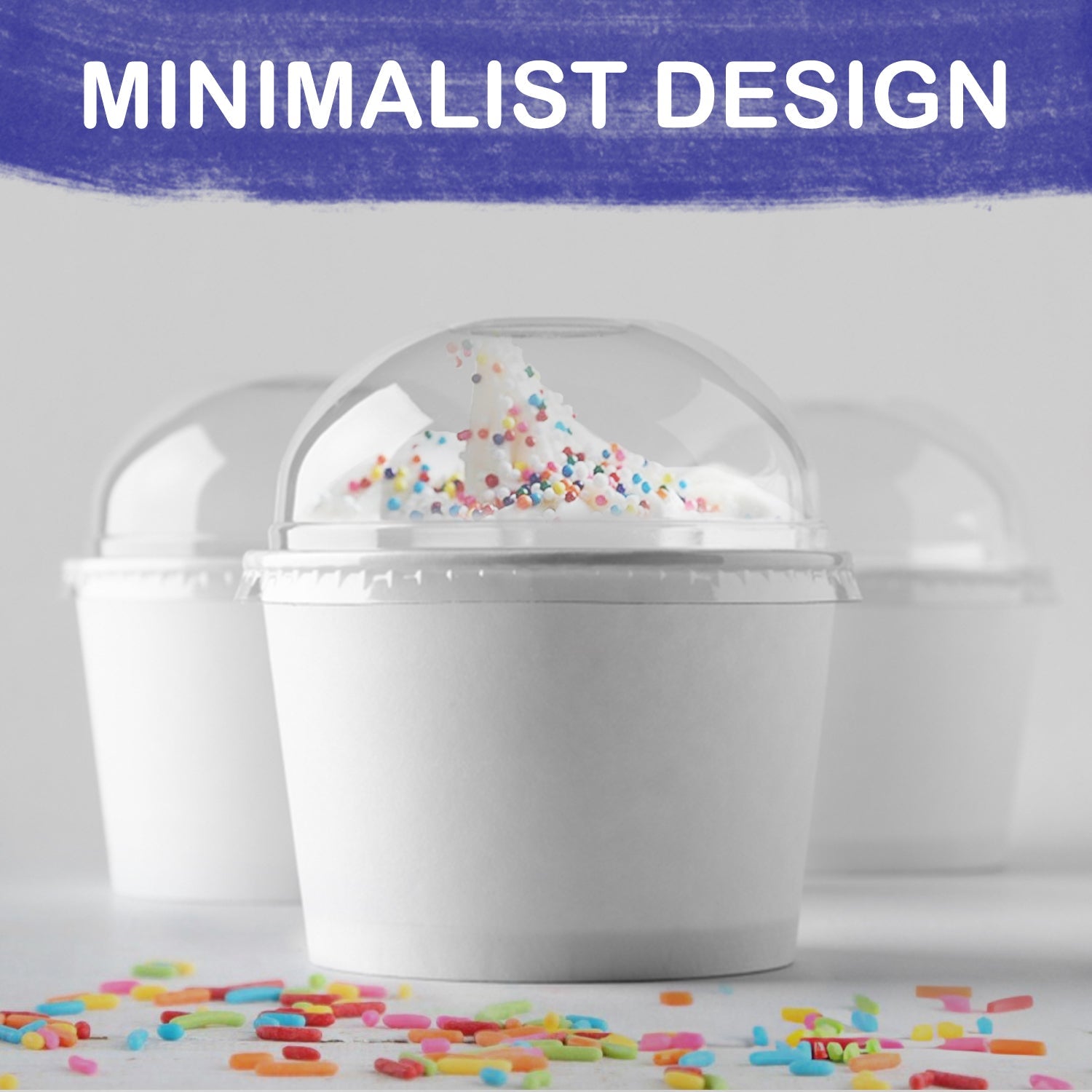 Paper Ice Cream Cup 4 OZ With Dome Lid 1X1000 Pieces - Your One Stop Solution UAE