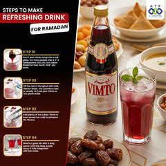 Vimto Fruit Cordial Syrup In Glass Bottle 650 ml