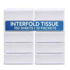 Interfold Tissue – 1 Ply | Soft & Absorbent Disposable Paper Towels for Washrooms & Commercial Use