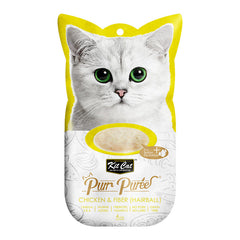Kit Cat Puree Chicken & Fiber(Hairball)