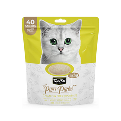 Kit Cat Puree 600g Chicken & Fiber(Hairball)-40pcs