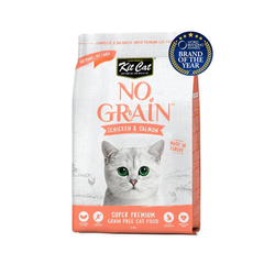 Kit Cat No Grain Chicken & Salmon Super Premium Cat Dry Food 1 KG