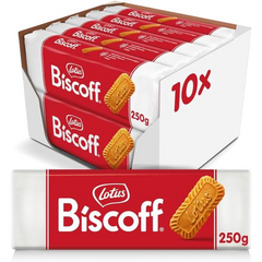 LOTUS BISCUITS 10 PKTS X 250 GRAMS
