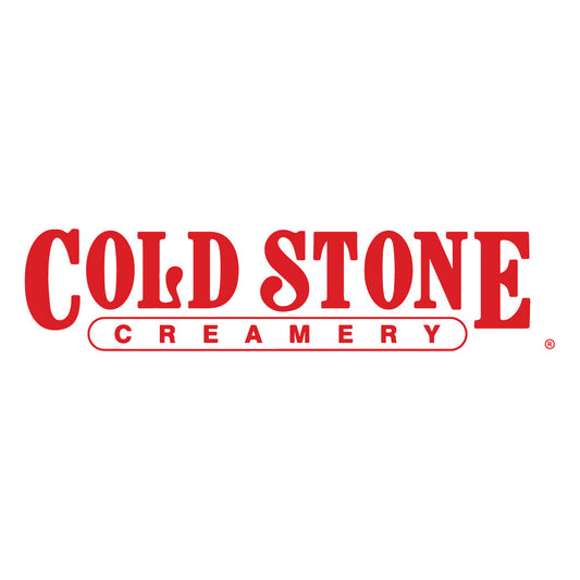 Cold Stone Creamery logo in red on a white background