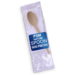 PSM Nature Spoon – 1x1000 Pcs | Eco-Friendly Biodegradable Disposable Cutlery