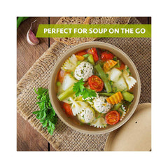 Kraft Soup Cup Brown 8 OZ With Lid 1X500 Pieces - Your One Stop Solution UAE