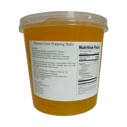 Passion Fruit Popping Boba Bubble Tea Taiwan 3.2KG