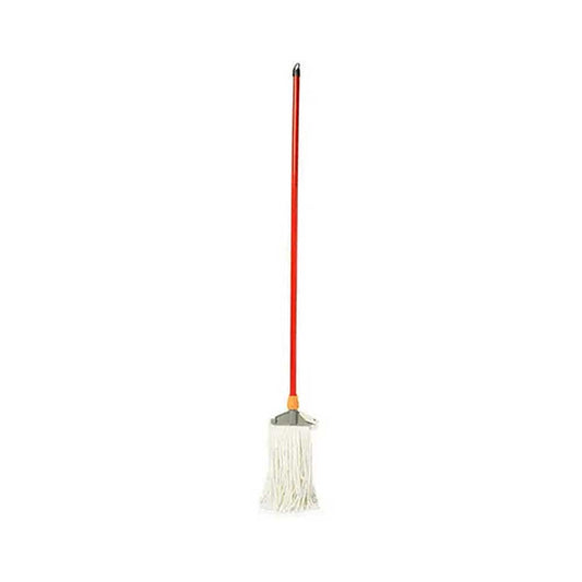 Quality Wet Mop Red White One Piece with Stick
