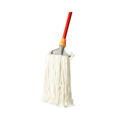 Quality Wet Mop Red White One Piece with Stick
