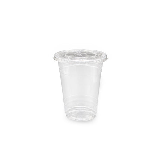 RPET Cups With Lid - Disposable Cold Drink Cups
