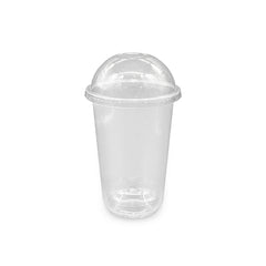 U-Shaped RPET Cups With Lid 92mm- Disposable Cold Drink Cups