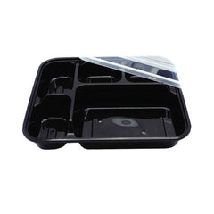 Microwave Container With Lid 5 Compartment