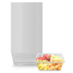 CLEAR MICROWAVE CONTAINER RECTANGULAR 1000ML WITH LID