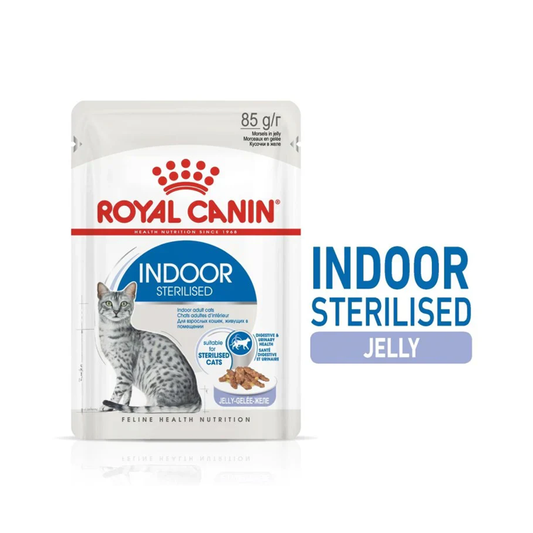 Royal Canin Feline Health Nutrition Indoor Jelly (WET FOOD - Pouches) 85g