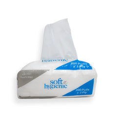Soft N Hygienic Facial Tissue Nylon Pack – 200 Sheets | Available in 5 Boxes x 1 or 10 Boxes x 1