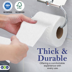 Soft N Hygienic Toilet Roll Tissue – 100 Sheets (10 Rolls x 1 Pkt) | Compact Tissue Pack for Household & Travel Use