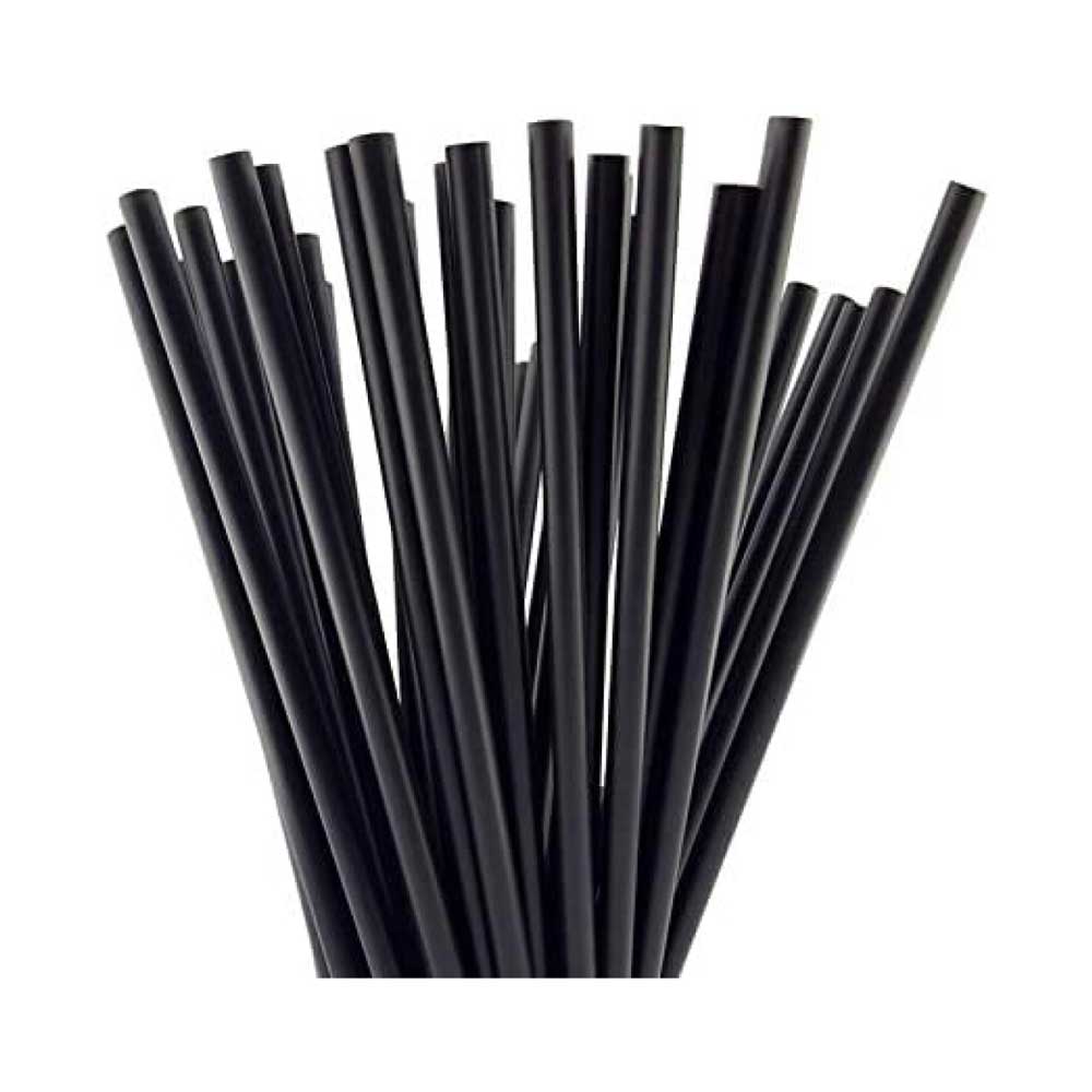 Straw Black Wrapped 8MM 20X500 Pieces - Your One Stop Solution UAE
