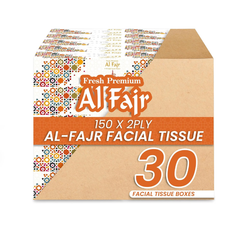 مناديل وجه الفجر 150 منديل عبوة من طبقتين 5 قطع
