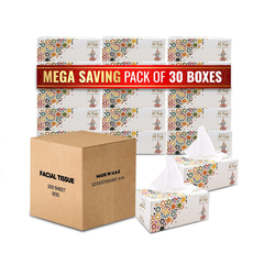 AL FAJR Facial Tissue – 200 Sheets 5 Boxes x 6 Pkt