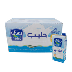 Nadec Full Fat long life Milk 12x1ltr